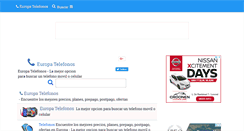 Desktop Screenshot of europatelefonos.com